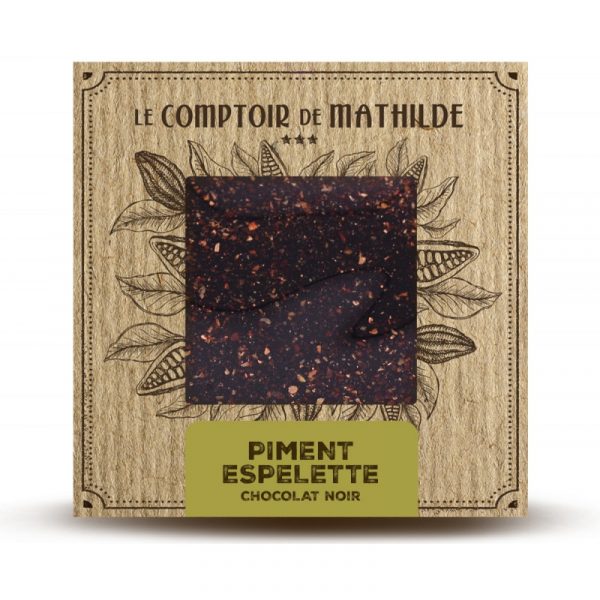 Tablette Piment d’Espelette - Chocolat noir 80G