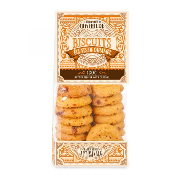 Biscuits éclats de caramel 150G