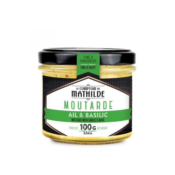 Moutarde AIL ET BASILIC 100G