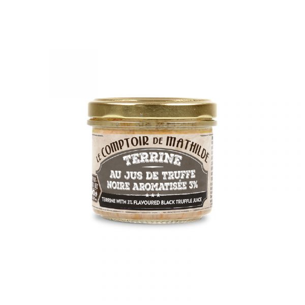 Terrine au jus de truffe noire aromatisée 3% 90g