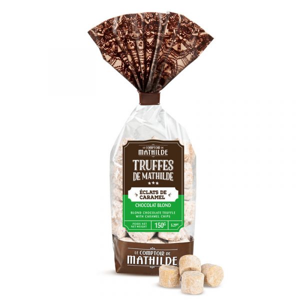 Truffe Chocolat Blond aux éclats de caramel 150G