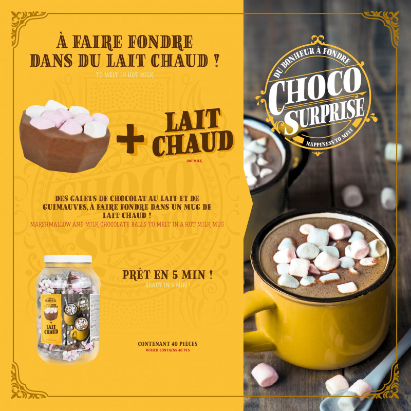 Cuillère en chocolat lait caramel 30g