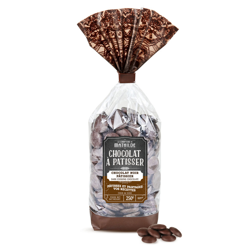 Sachet Chocolat Pâtissier Noir 250G - Le Comptoir De Mathilde