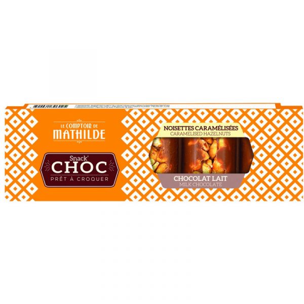 Barre snacking 40G LAIT NOISETTES caramélisées
