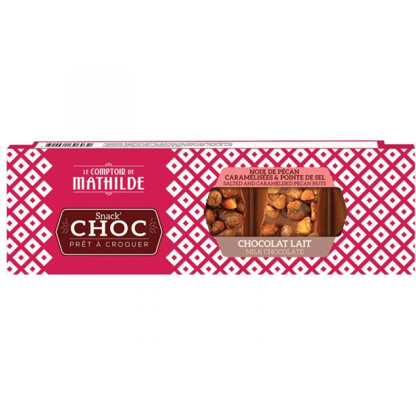 Barre snacking 40G Lait NOIX DE PECAN caramélisés