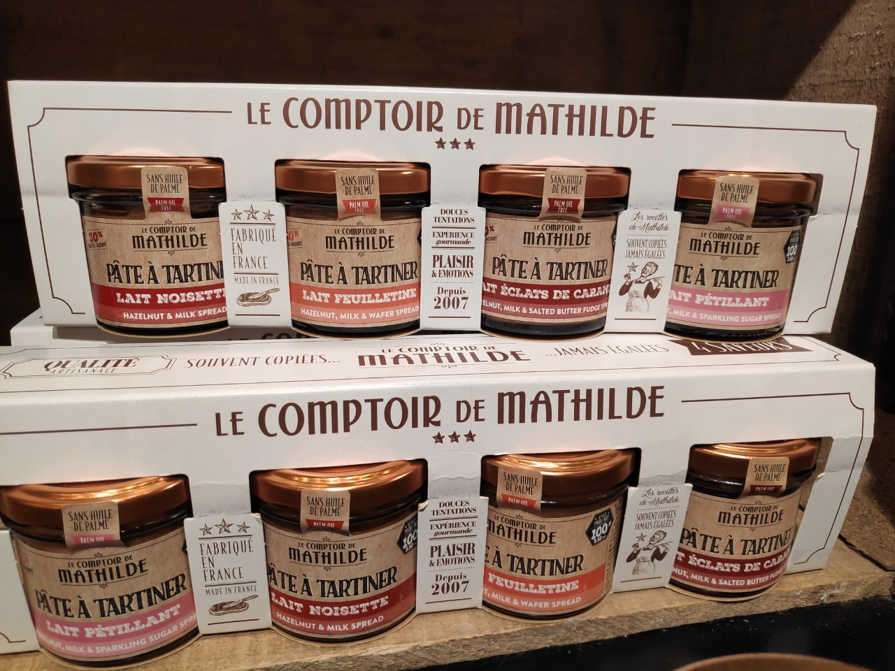 COFFRET 4 Pâtes à tartiner de 100G - Le Comptoir De Mathilde