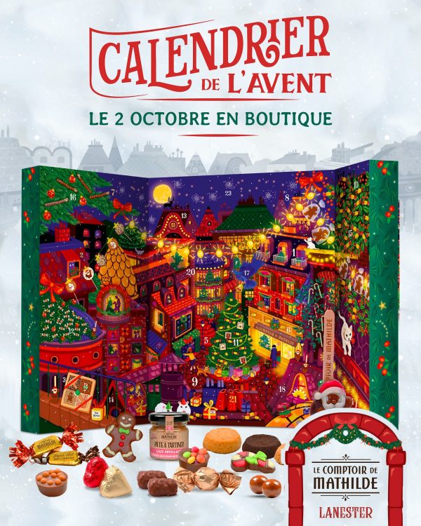 Calendrier de l'Avent bREST QUIMPER LANESTER LORIENT