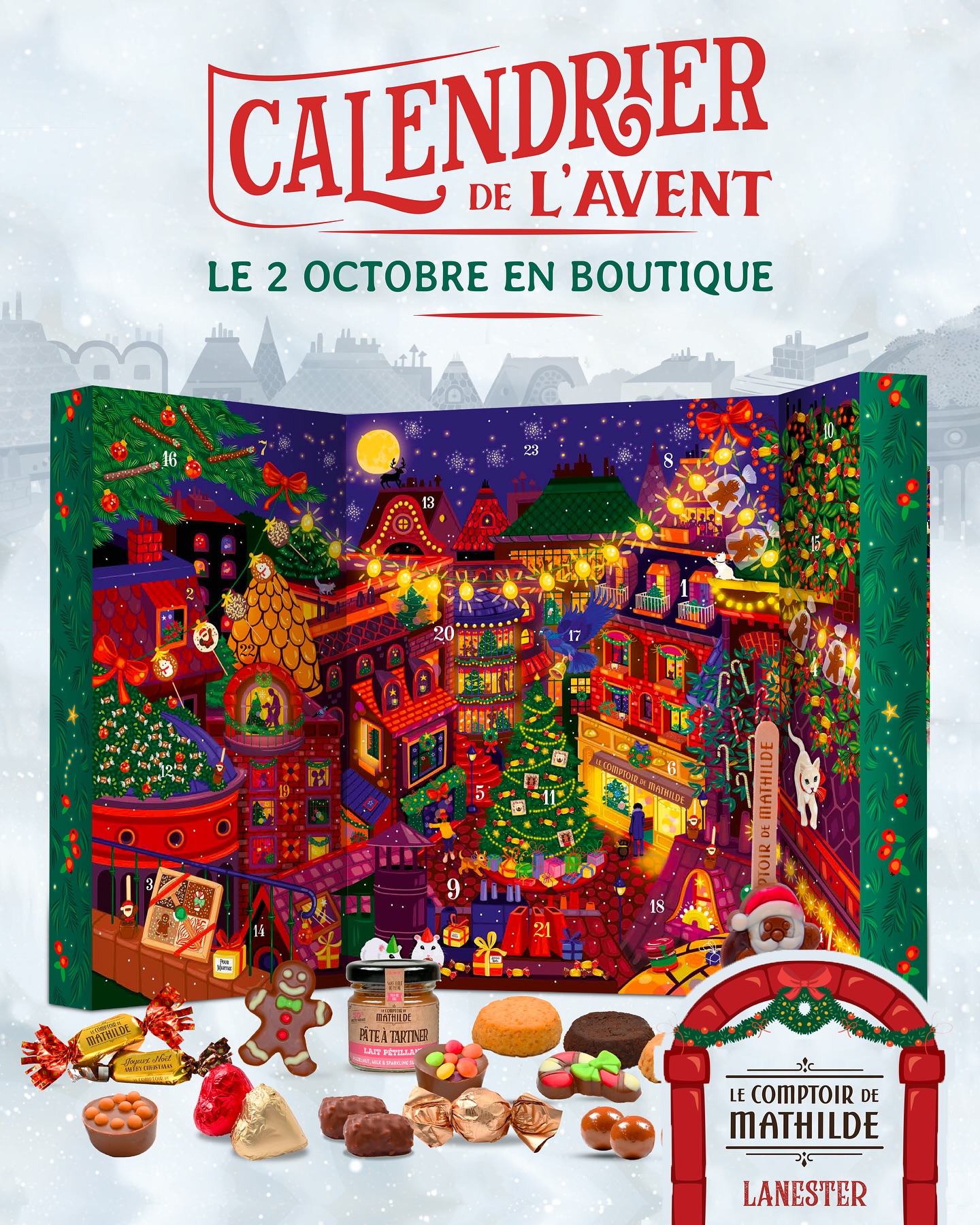 Calendrier de l'Avent bREST QUIMPER LANESTER LORIENT